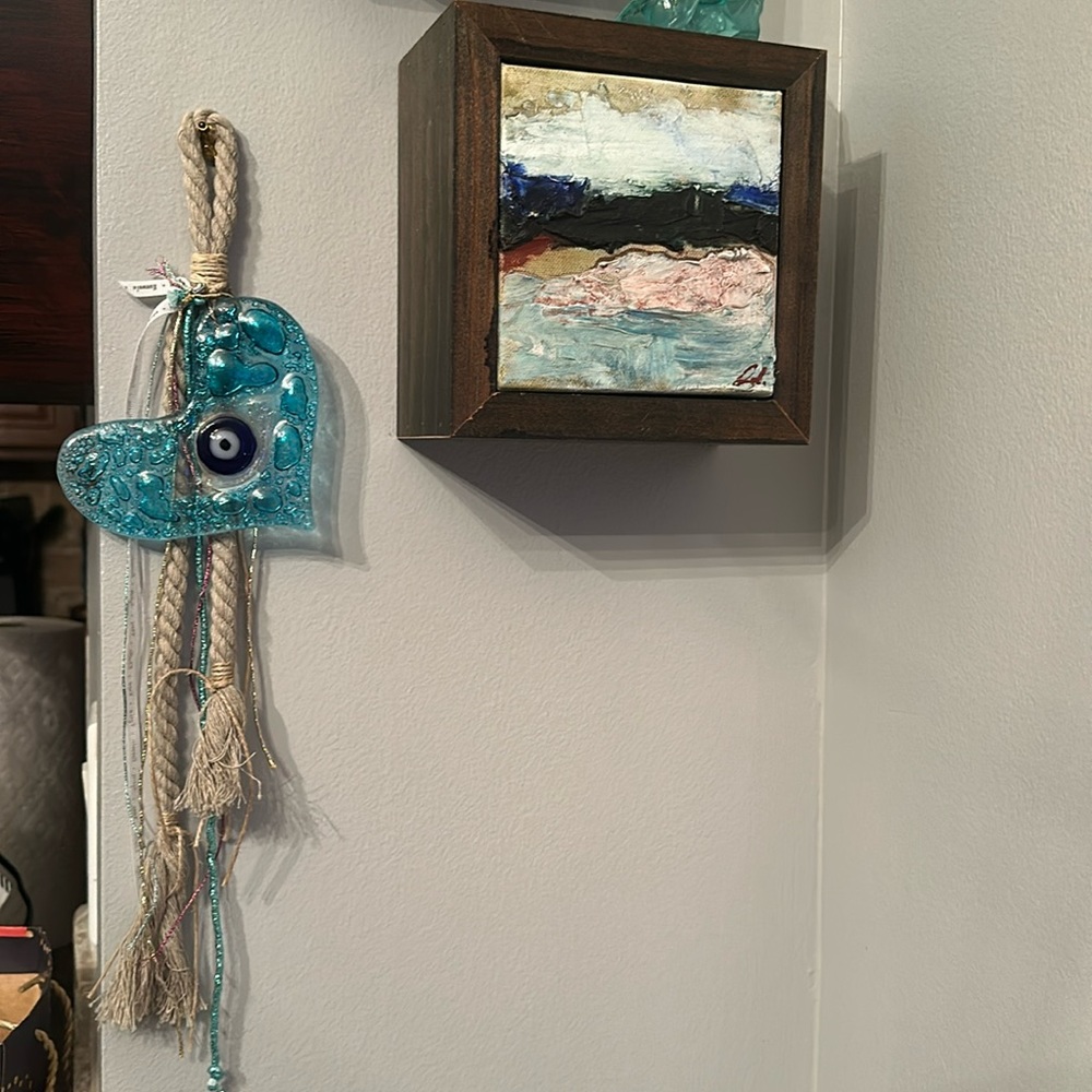 Evil Eye Heart - Hand made in Santorini